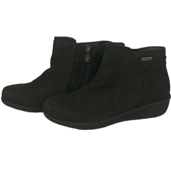- NWOB Avalon Black Fairlee Leather Waterproof Fleece-lined Ankle Boot - Picture 3 of 7